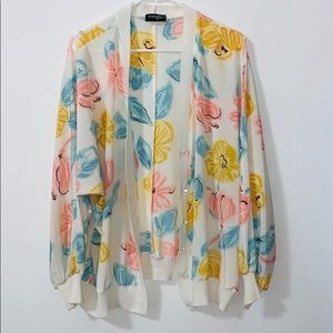 🌷Oversized floral cardigan